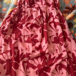 Nine West Coral and White Striped Top